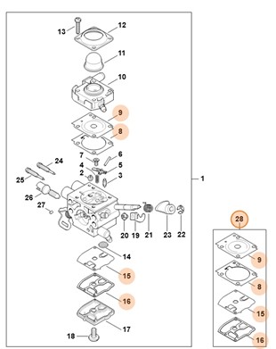 Zestaw Uszczelek I Membran Fs Do Urz Dze Stihl Z K